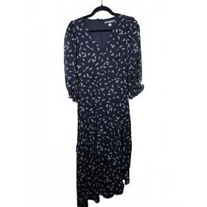 Karl Lagerfeld Paris Women's Floral-Print Asymmetrical Dress - Black Combo 0